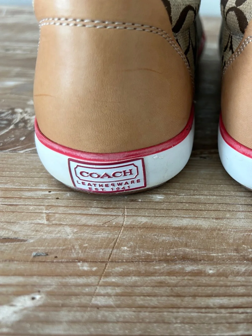 Coach Barrett Signature C Sneakers Sz 8.5 - EUC